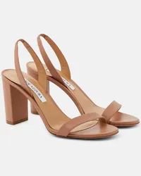 Aquazzura Sandali slingback So Nude in pelle Neutro