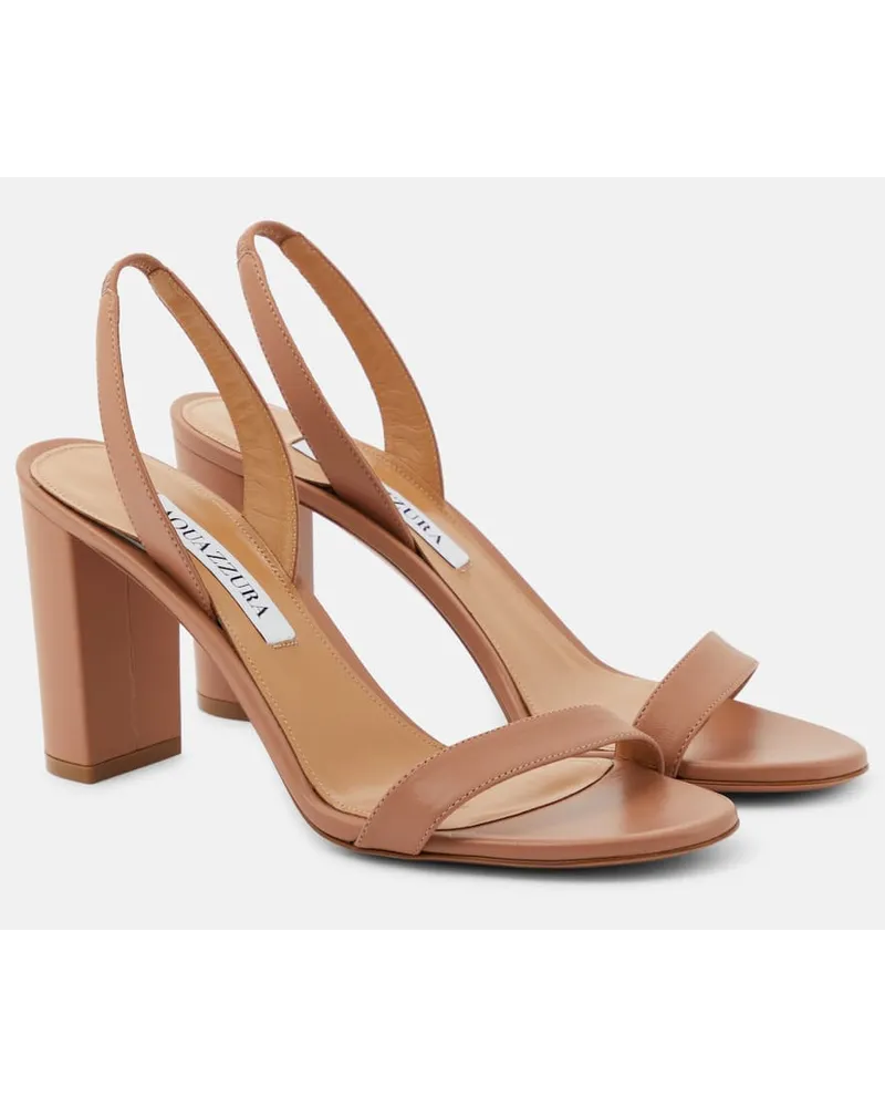 Aquazzura Sandali slingback So Nude in pelle Neutro