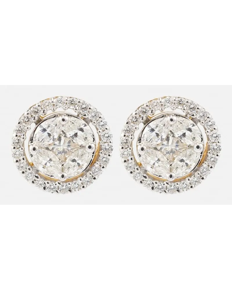 Stone & Strand Orecchini in oro 10kt con diamanti Oro