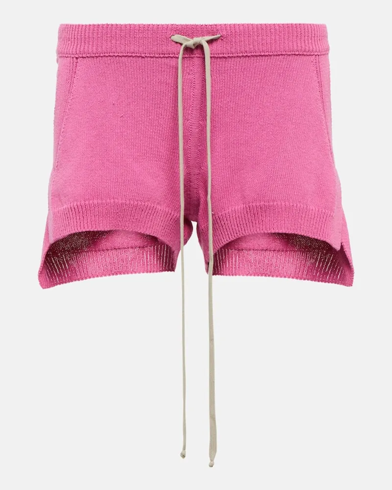 Rick Owens Shorts in cotone Rosa