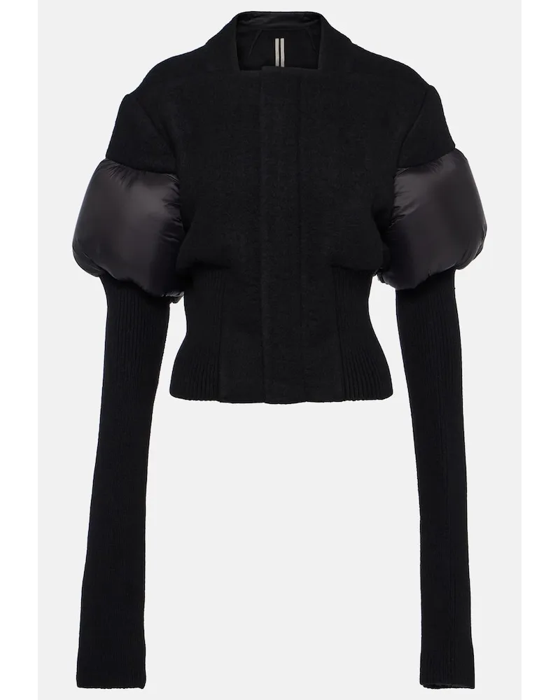 Rick Owens Giacca Bouchon in lana vergine Nero