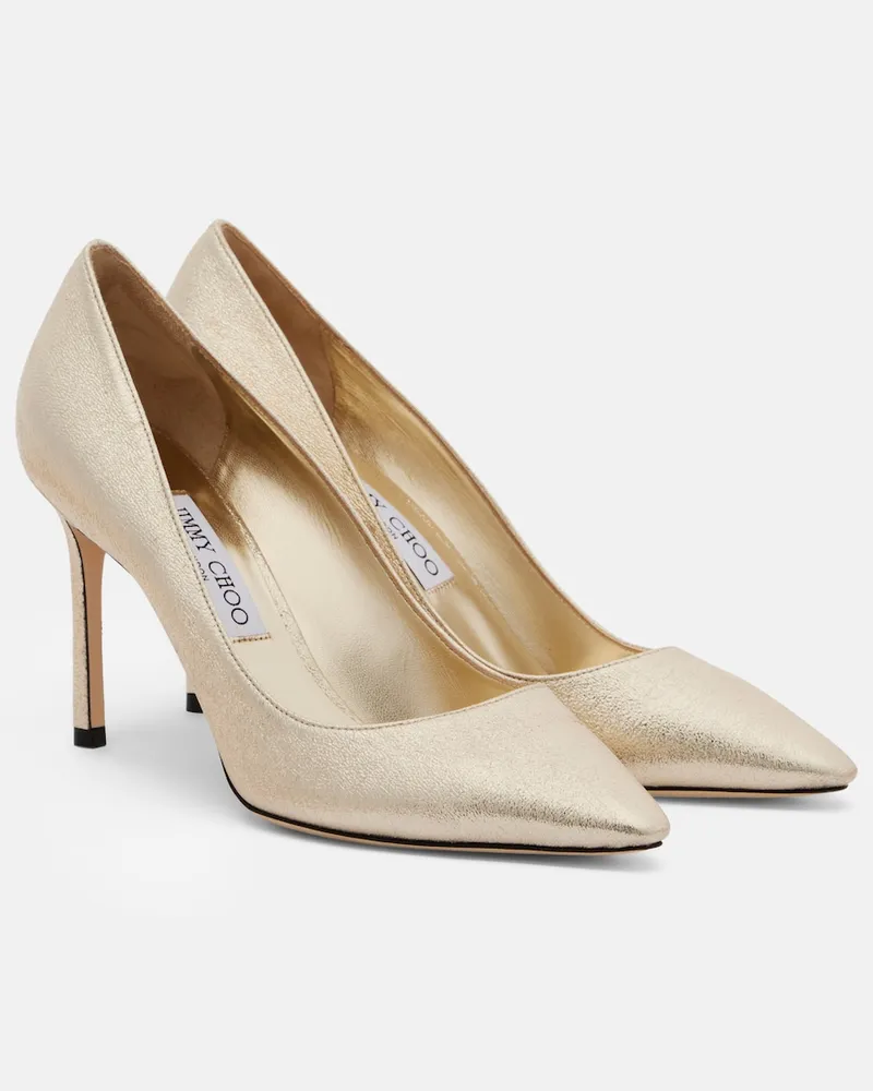 Jimmy Choo Pumps Romy in pelle Oro