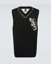 Y-3 Gilet in maglia con logo Nero