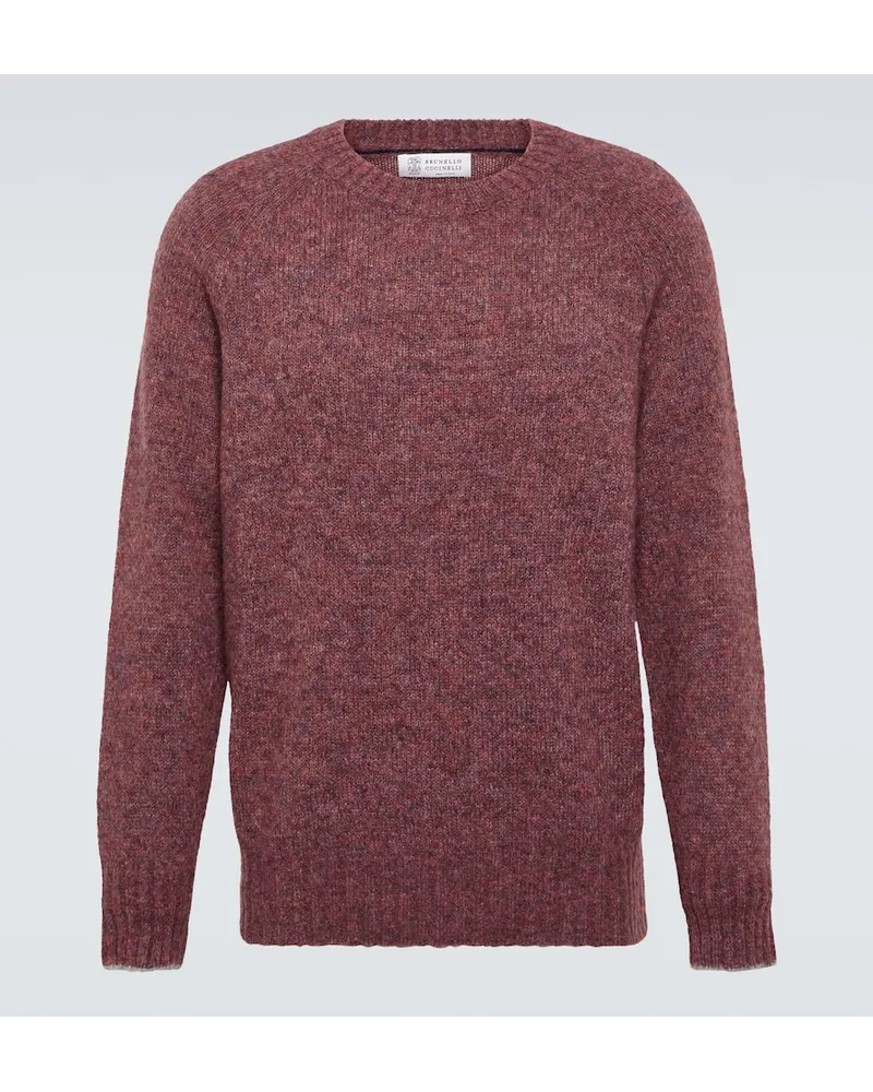 Brunello Cucinelli Pullover in maglia Rosso