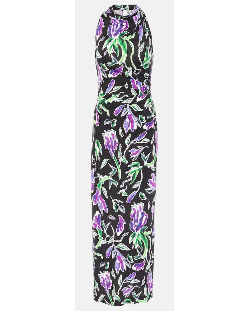 Diane von Furstenberg Abito lungo Libby in jersey Multicolore