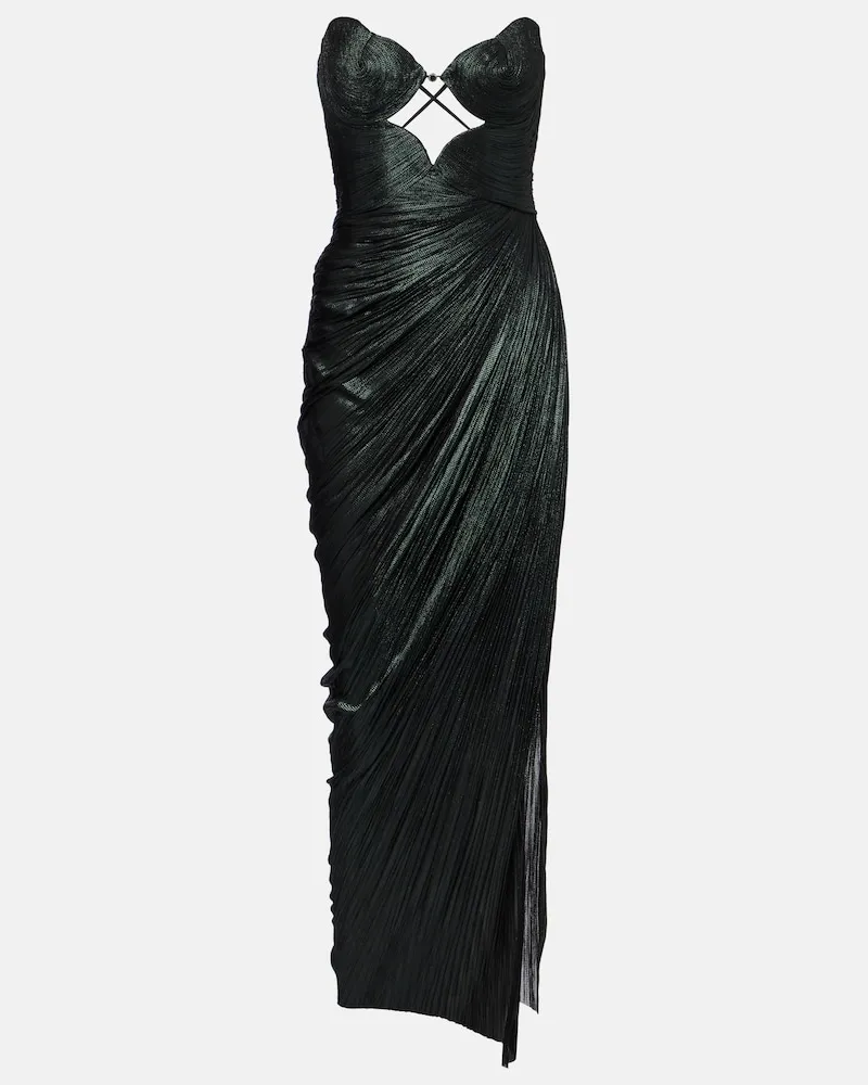 Maria Lucia Hohan Abito bustier Amisha in tulle Verde