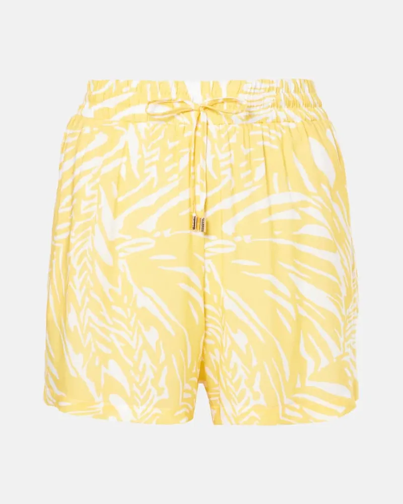 Melissa Odabash Shorts Annie con stampa Giallo