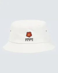 Kenzo Cappello da pescatore Boke Flower in cotone Bianco