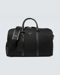 Prada Borsa da viaggio in Re-Nylon e pelle Saffiano Nero