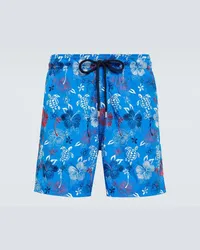 Vilebrequin Costume da bagno Tropical Turtles Blu