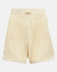 Nanushka Shorts Jael in crochet di misto cotone Beige