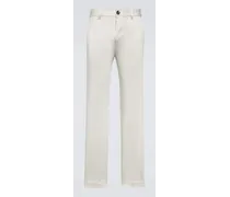 Pantaloni chino in raso di cotone