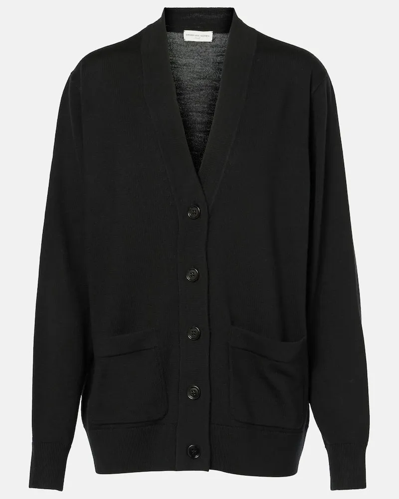 Dries van Noten Cardigan in lana Nero