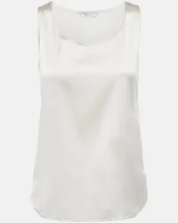 Max Mara Leisure - Tank top Pan in misto seta Beige