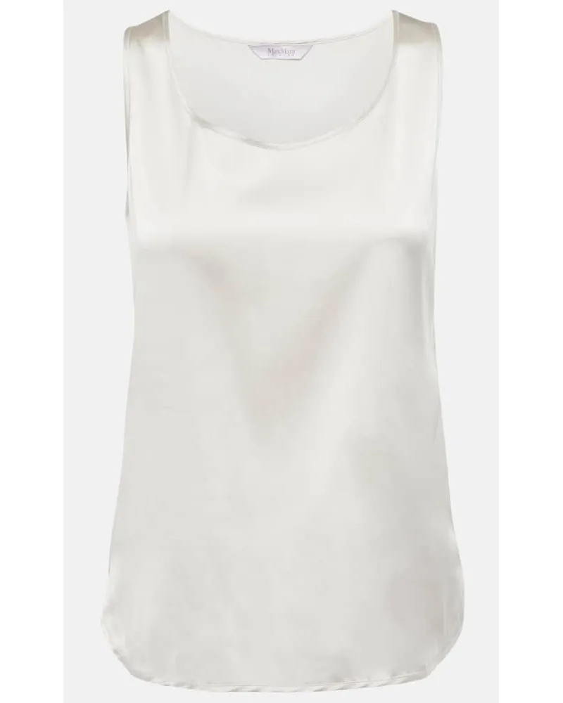 Max Mara Leisure - Tank top Pan in misto seta Beige