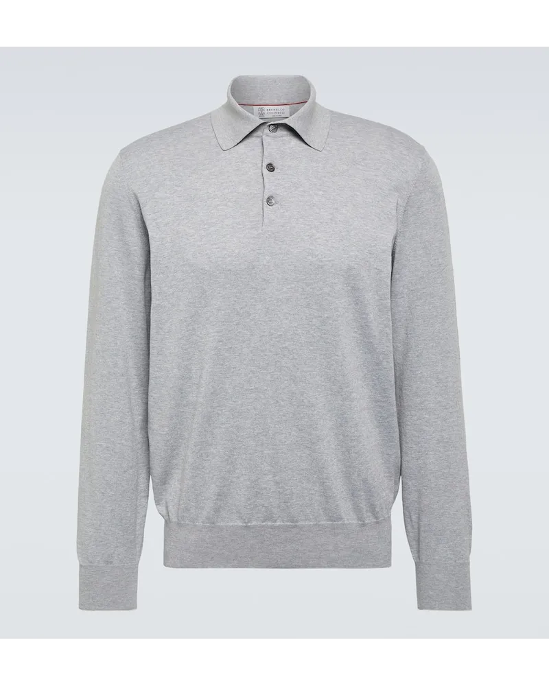 Brunello Cucinelli Polo in cotone Grigio