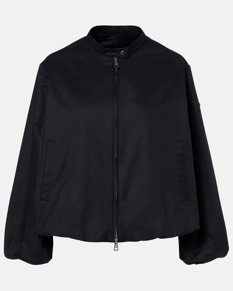 Moncler Bomber Gruissan in misto cotone Nero