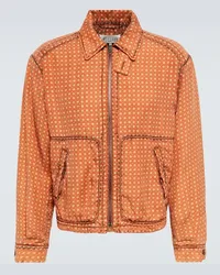 Maison Margiela Bomber in seta Arancione