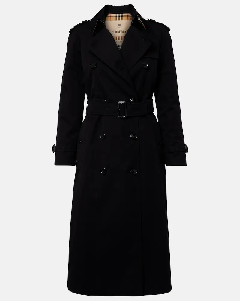 Burberry Trench Waterloo in cotone Nero