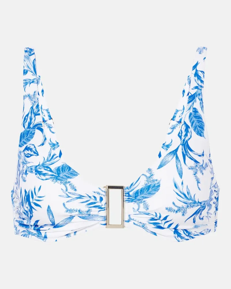 Melissa Odabash Top bikini Bel Air con stampa Giallo