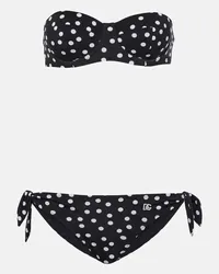 Dolce & Gabbana Bikini a pois Nero