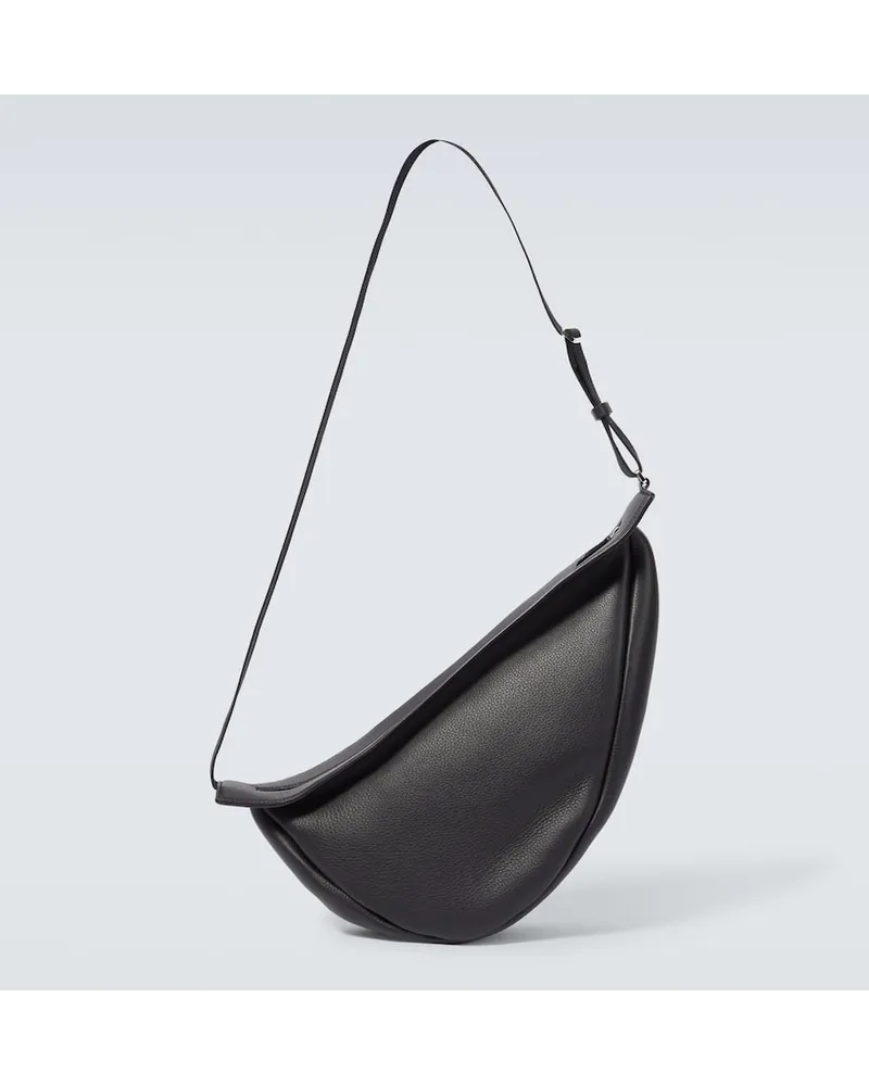 The Row Borsa a tracolla Slouchy Banana Large in pelle Nero