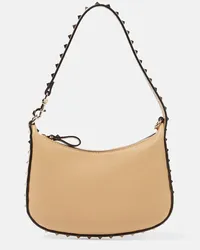 Valentino Garavani Borsa a spalla VLogo Mini in pelle Beige