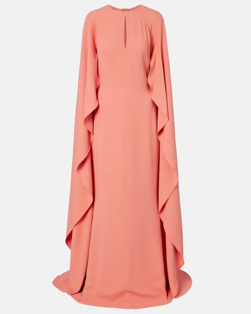 Elie Saab Abito lungo con mantella Rosa
