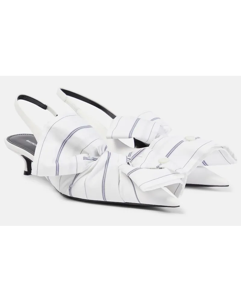 Balenciaga Pumps slingback Knife 40 Bianco