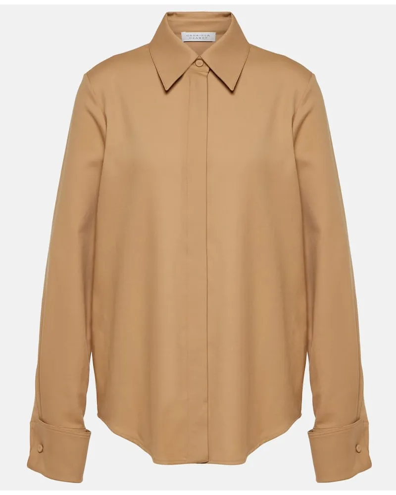 Gabriela Hearst Camicia Etlin in lana Marrone