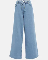 Ganni Jeans Re-Cut a gamba larga Blu