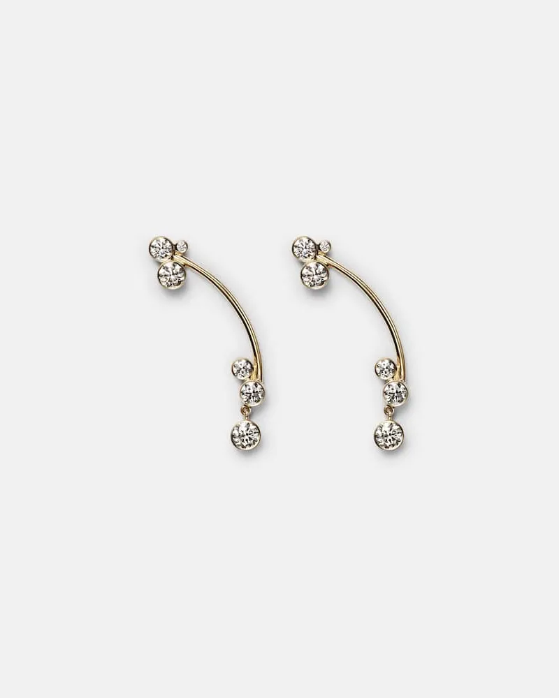Sophie Bille Brahe Orecchino singolo Grand Stella in oro 14kt con diamanti Oro