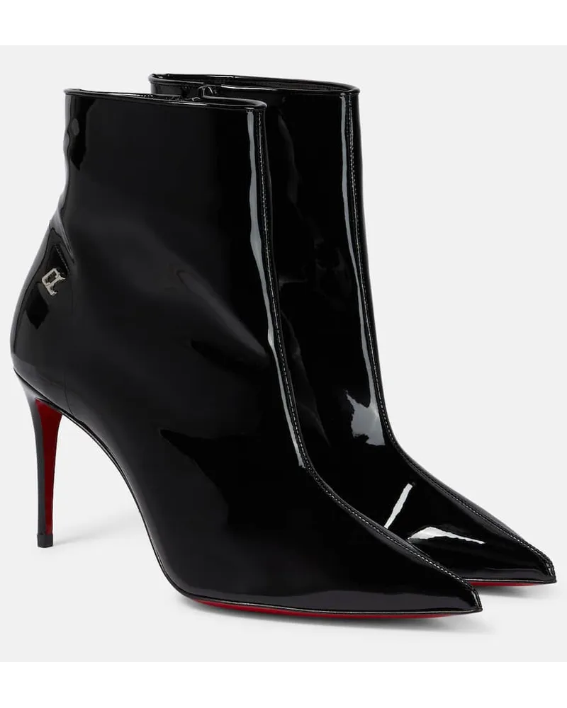 Christian Louboutin Stivaletti Sporty Kate 85 in vernice Nero