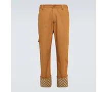 Pantaloni regular in cotone GG Supreme