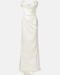 Vivienne Westwood Bridal - Abito lungo Nova Cora in raso Bianco