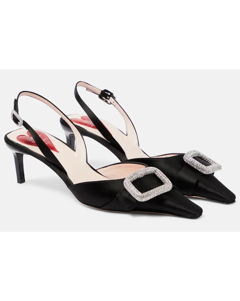 Roger Vivier Pumps slingback Dorsay in raso Nero