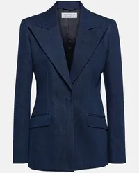 Gabriela Hearst Blazer monopetto di jeans Leiva Blu