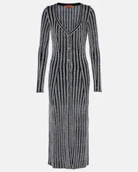 Missoni Abito midi in lamé Nero