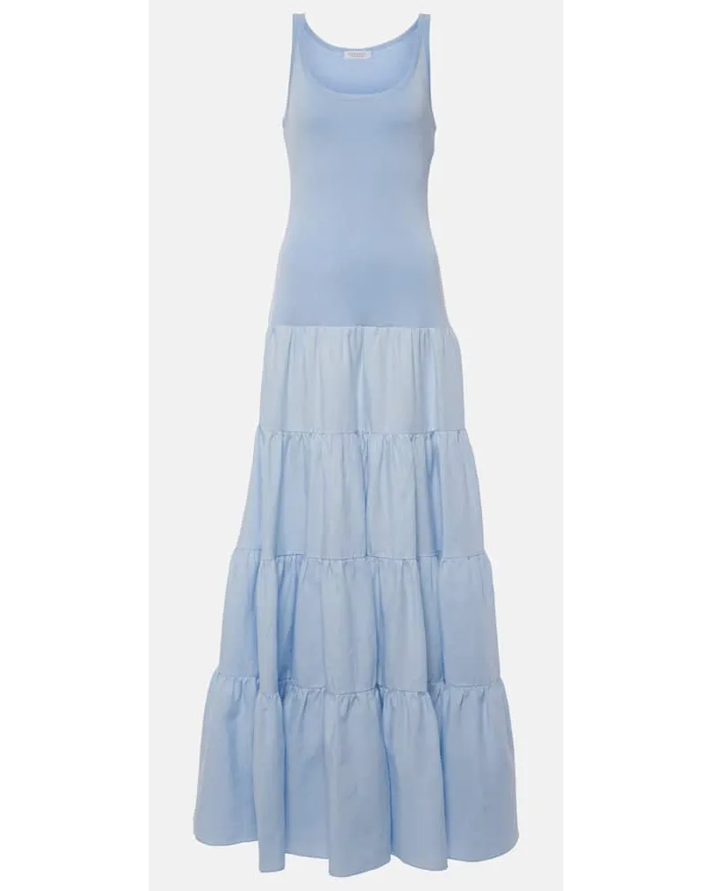 Gabriela Hearst Abito lungo Pozas in lino Blu