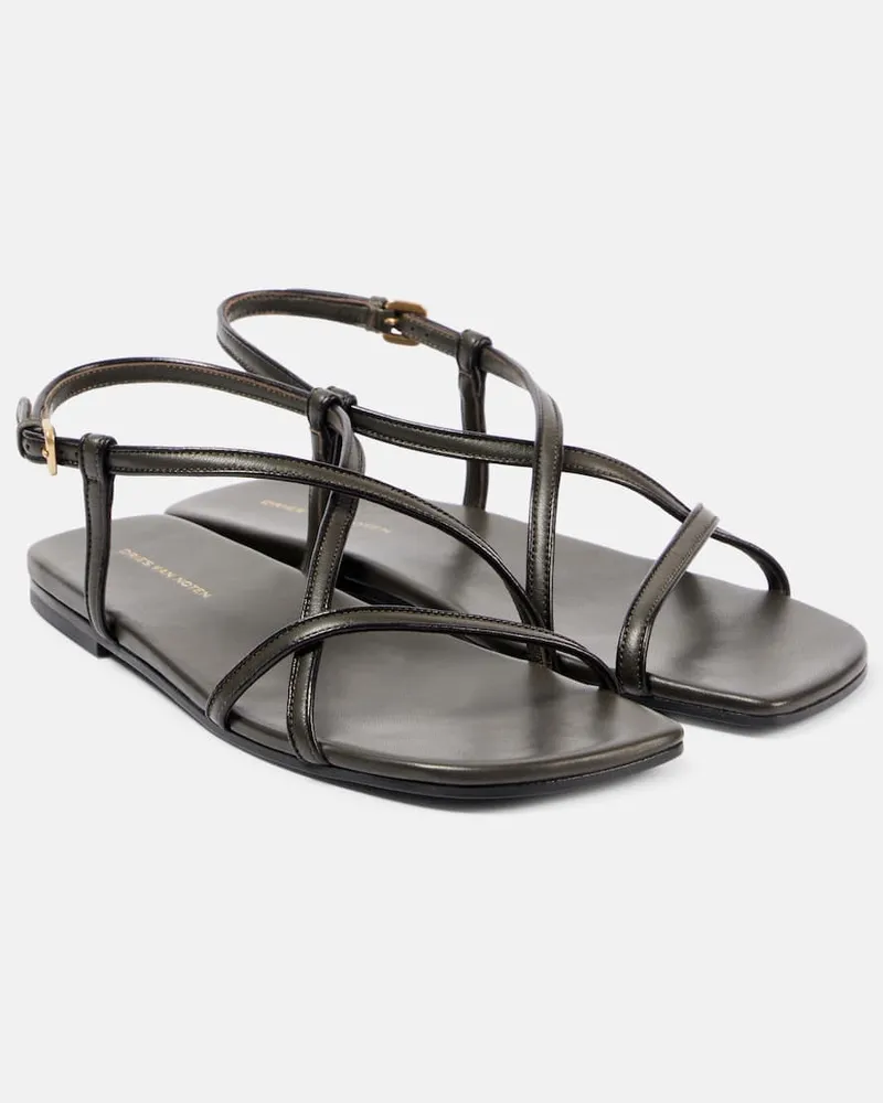 Dries van Noten Sandali in pelle Marrone