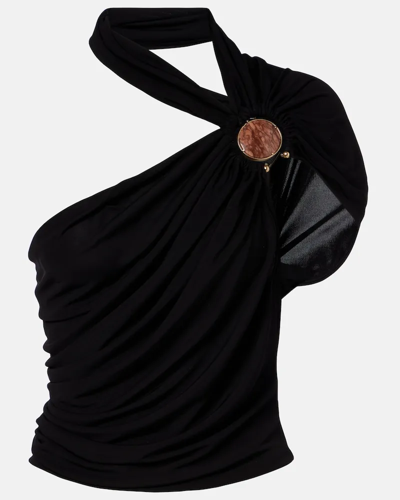 Christopher Esber Top in jersey Nero