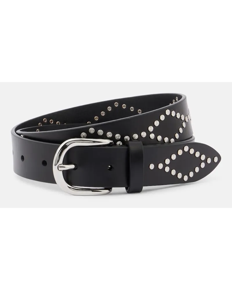 Isabel Marant Cintura Liliana in pelle Nero