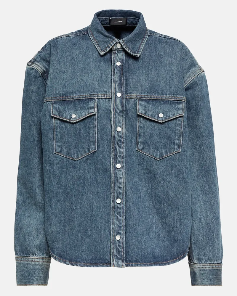 WARDROBE.NYC Giacca di jeans oversize Blu