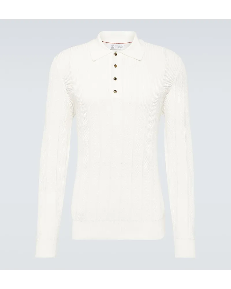 Brunello Cucinelli Polo in cotone Bianco