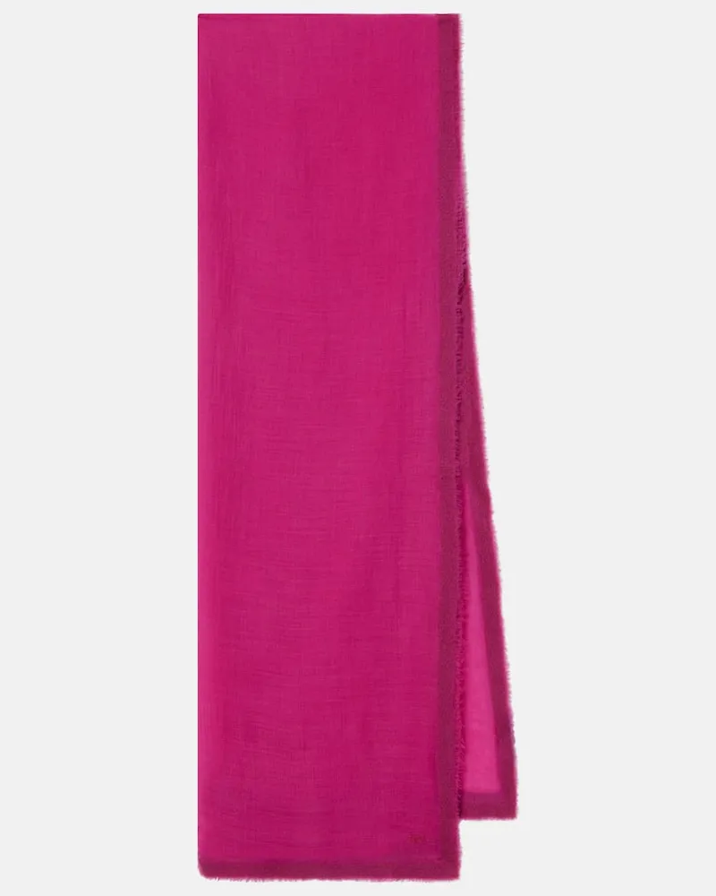The Row Sciarpa in cashmere e lana Viola