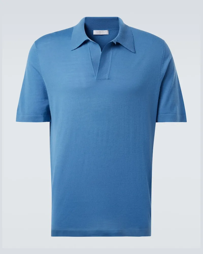 Gabriela Hearst Polo Stendhal in cashmere Blu