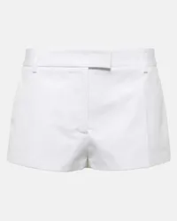 Valentino Garavani Shorts in popeline di cotone Bianco