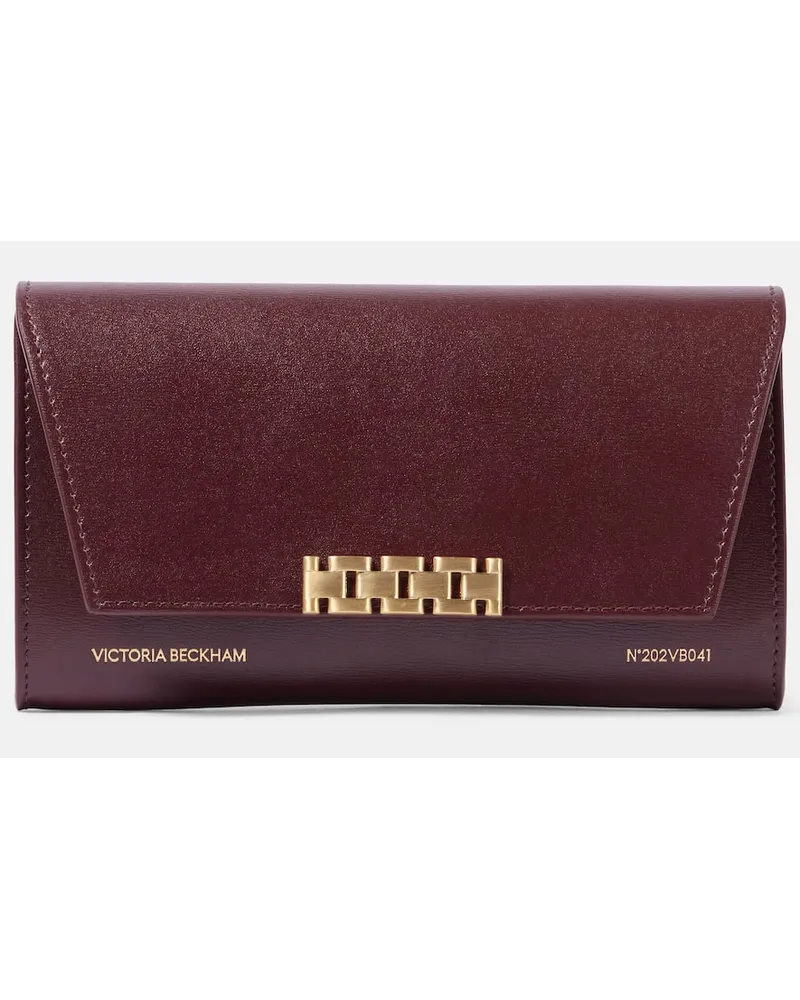 Victoria Beckham Clutch portafoglio in pelle Rosso