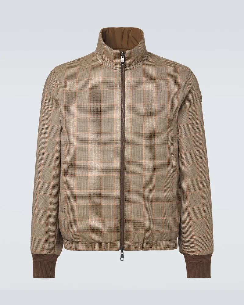 Moncler Giacca reversibile Frothive in lana vergine Marrone