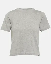 extreme cashmere T-shirt N°267 Tina in cashmere e cotone Grigio